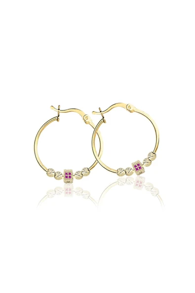 Pandora Koyu Pembe Taşlı Küpe