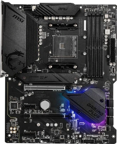 Msı Mpg B550 Gaming Plus Am4 Ddr4 4400(Oc) Hdmı Dp M.2 Usb3.2 Rgb Atx Anakart