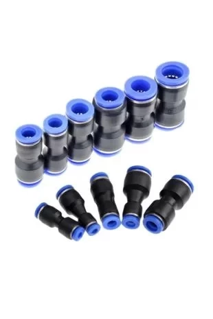 Pnömatik Redüksiyon Nipel Bağlantı 6mmx10mm - Resim 2