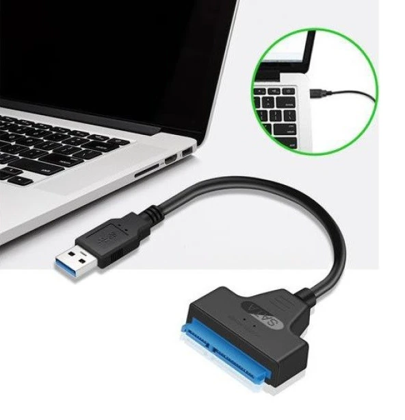 Concord C-586 2.5 3.5 InçSata HDD SSD Harddisk Çevirici Dönüştürücü Disk Kablosu Usb 3.0 - 3