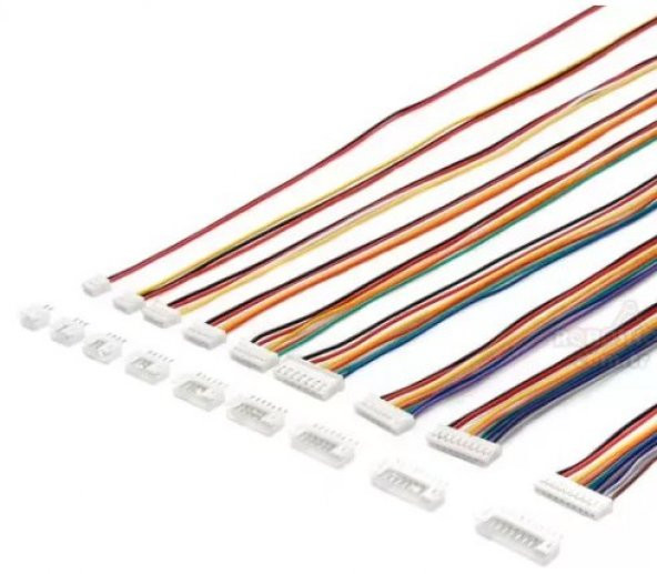 PH 2.0mm 8pin 30cm Kablolu Konnektör (Beyaz) Takım x 1 adet (rf054)