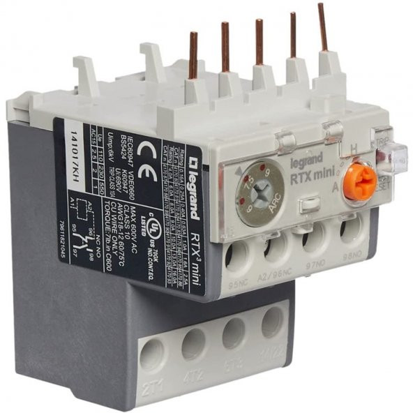 Ctx³ 3P Mini Kontaktör İçin Termik Röle 1Na+1Nk 9A 417090
