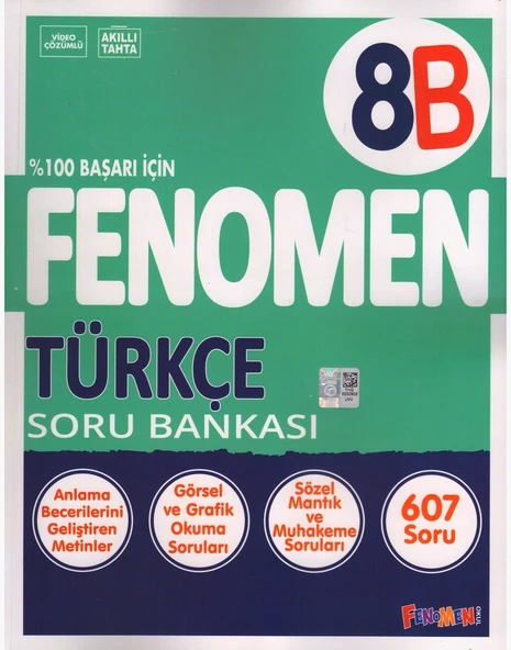 FENOMEN 8.SINIF TÜRKÇE SORU BANKASI - B ürün görseli