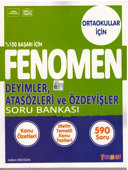 FENOMEN 8.SINIF DEYİMLER ATASÖZLERİ VE ÖZDEYİŞLER SORU ürün görseli