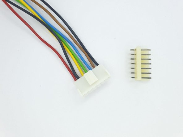 7 Pin Konnektör Seti JST-HY 3,96mm  20cm ürün görseli