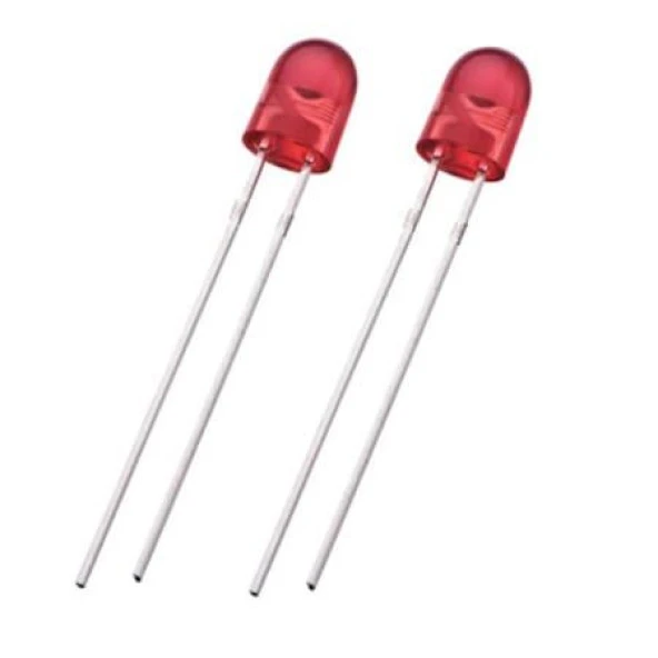 Led 3mm Kırmızı Oval Difused 10 Adet