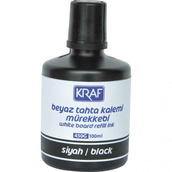 KRAF 100ml  BOARD MARKER MUREKKEBI SIYAH  (450G)