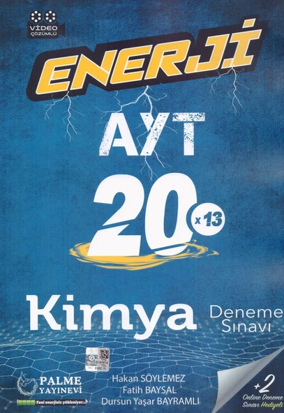 PALME AYT ENERJİ KİMYA 20*13 DENEME SINAVI VİDEO