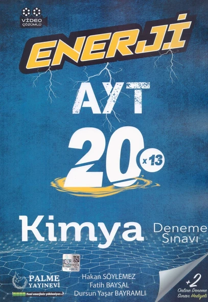 PALME AYT ENERJİ KİMYA 20*13 DENEME SINAVI VİDEO