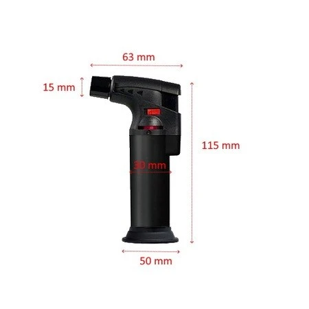Pürmüz Alev Çakmak 1300°C - Torch Doldurulabilir Depolu Orta Boy - 6