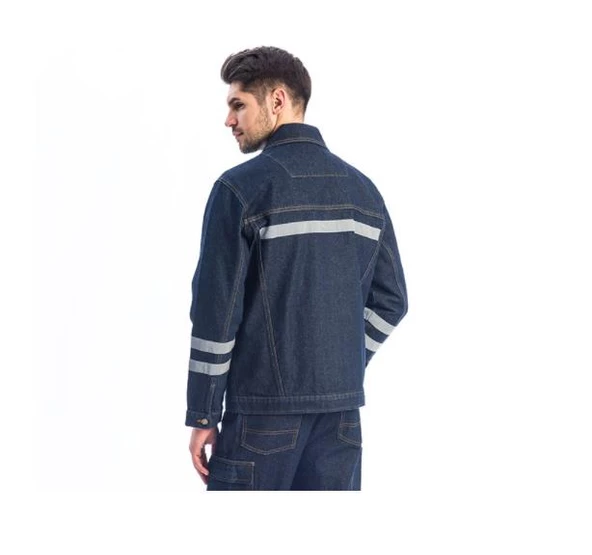Kot İş Montu Myform 3109 Sona Denim 12 Ons Renk Mavi - 4