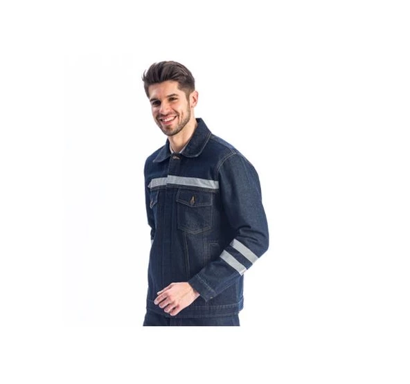 Kot İş Montu Myform 3109 Sona Denim 12 Ons Renk Mavi - 3