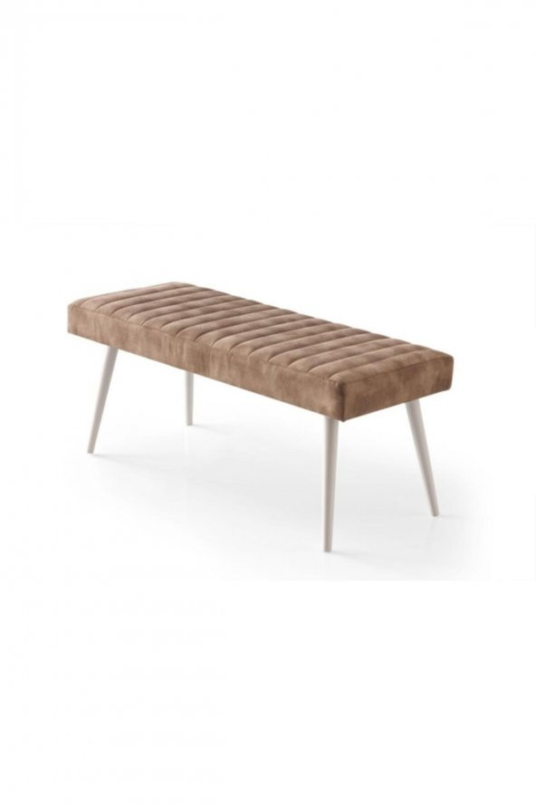 Sivas Gözde Mobilya Puf & Benç Dikişli-110 Ahsap Ayak Kahve K1 - 2