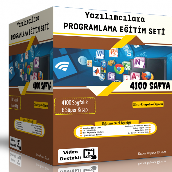 Yazılımcılara Programlama Eğitim Seti (8 Süper Kitap)