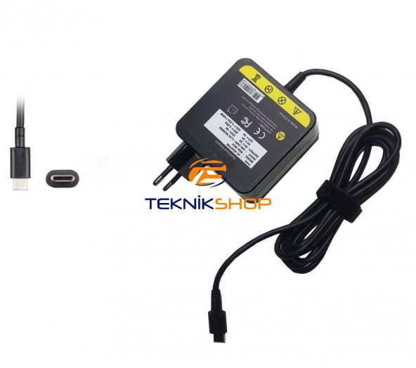 TS - Acer/Asus/Dell/Hp/Lenovo 45W 5V-2A/12V 2A/20V 2.25A Type-C Notebook Adaptör (usb-c) Muadil