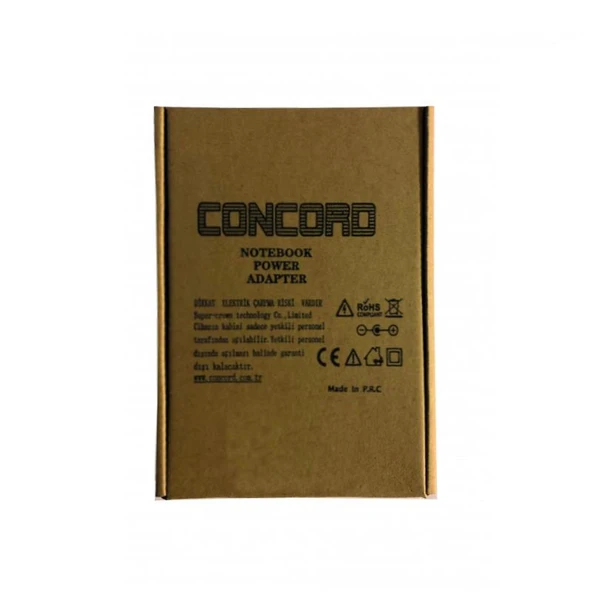 PdaTeknoloji Concord 19V Acer Notebook Şarj Adaptörü C-1501 - Siyah - 7