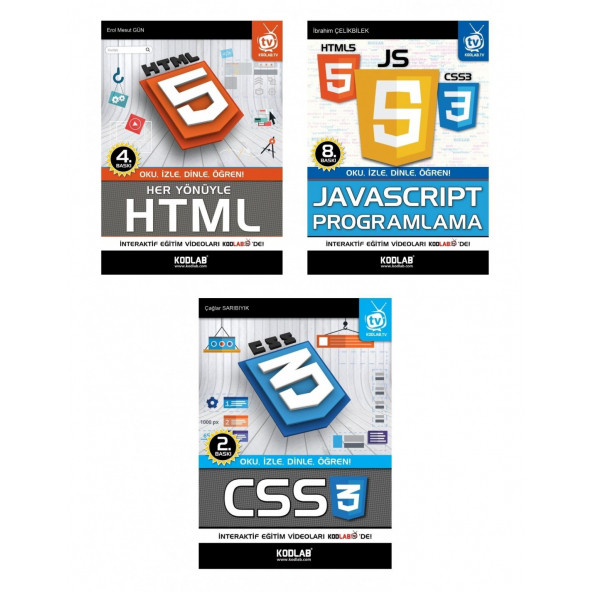WEB Programlama Eğitim Seti (3 Süper Kitap) - 2