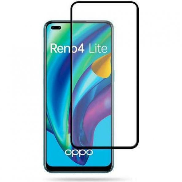 Oppo Reno 4 Lite 5D Temperli Kırılmaz Cam Ekran Koruyucu