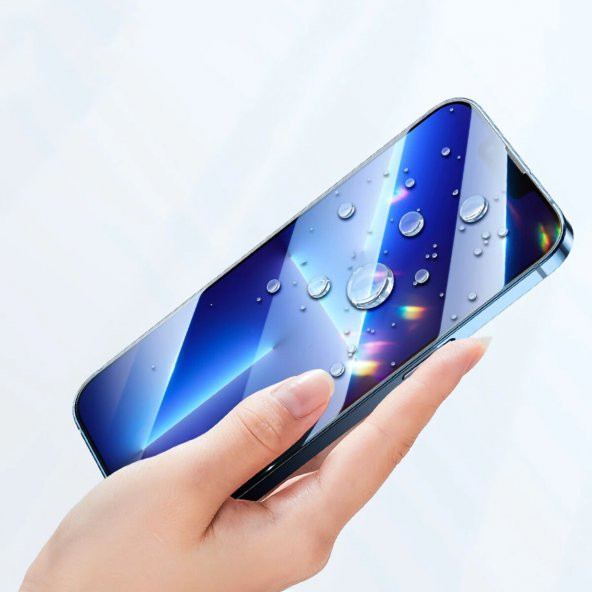 KNY Apple İphone 14 Pro Max İçin Kenarı Kırılmaya Dayanıklı 5D Nano Cam Ekran Koruyucu Siyah - 4