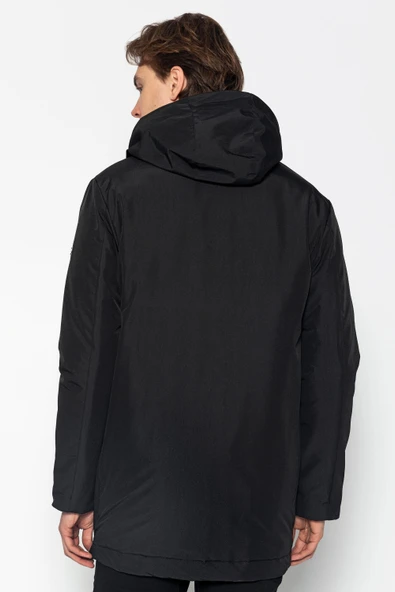 Erkek Su ve Rüzgar Geçirmez Kışlık Mont – Kapüşonlu, Günlük Şık Tasarım - 6