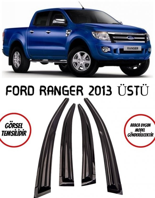 Ford Ranger Cam Rüzgarlığı 4lü 2013 ve Üzeri