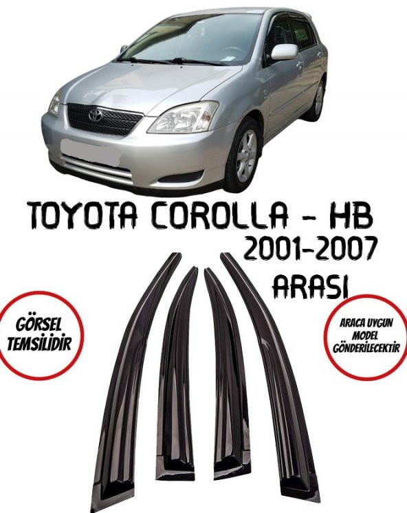 Toyota Corolla HB 2001-2007 4lü Arası Cam Rüzgarlığı