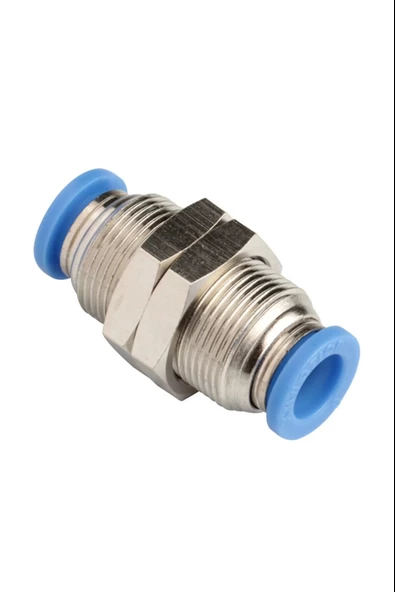 Pnömatik Perde Geçişli Nipel 8mm - 1