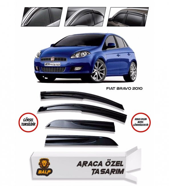 Fiat Bravo Cam Rüzgarlığı 4lü 2010 ve Üzeri