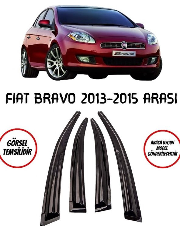Fiat Bravo Cam Rüzgarlığı 4lü 2013 ve Üzeri