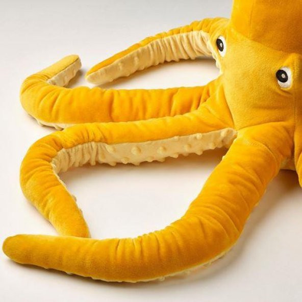 Sarı Ahtapot Peluş Oyuncak MeridyenDukkan 50 Cm Yumuşak Oyuncak Çocuk Oyuncak - 4