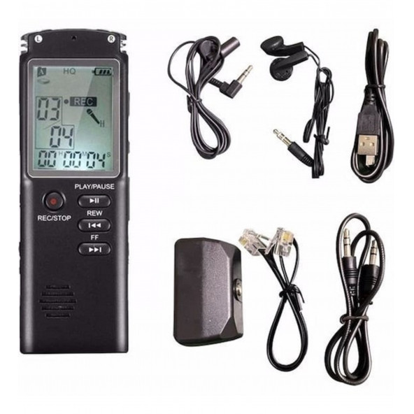 KB-40 Ses Kayıt Cihazı- 32Gb Dijital Ses Kaydedici - Mp3 Çalar-ekranlı - 3