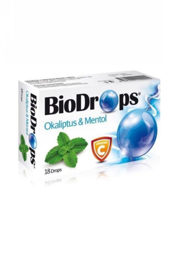 Biodrops Okaliptus Mentol Pastıl 18 Drops