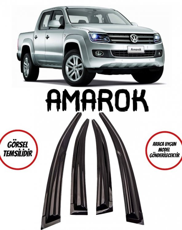 Volkswagen Amarok Cam Rüzgarlığı 4lü