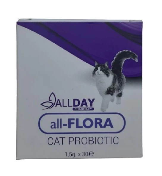 Allday Flora Cat Kedi Sindirim Sistemi Düzenleyici Probiotic 1,5gr*30 ürün görseli 1