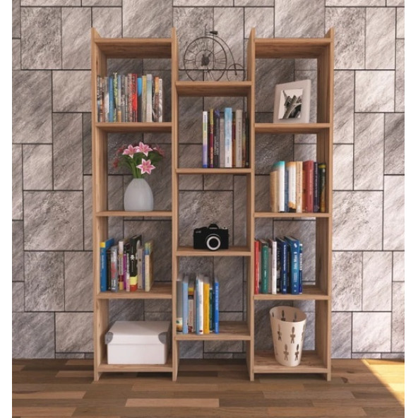 Nur Mobilya Alisa Modern Kitaplık Atlantikçam