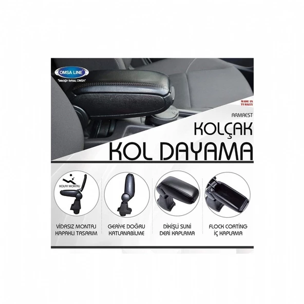 CITROEN C-ELYSEE 2012- SİYAH KOL DAYAMA - 3