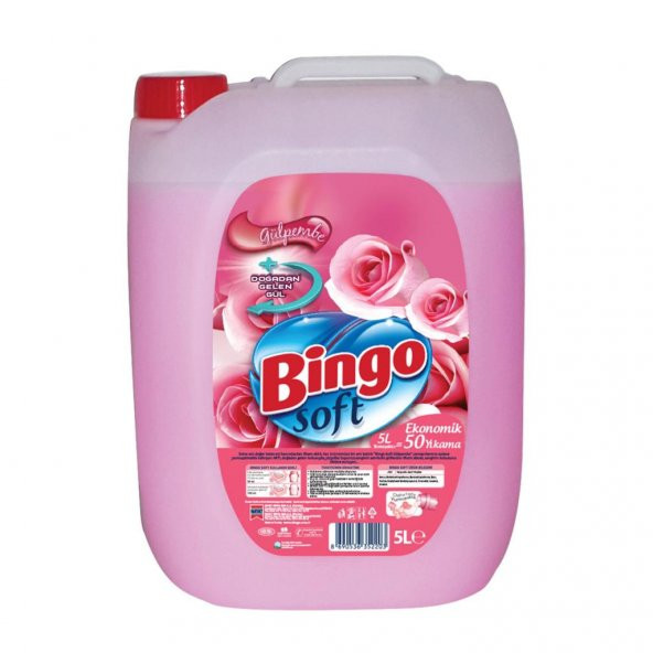 Bingo Soft Gülpembe Yumuşatıcı 5 lt