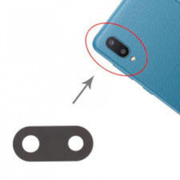 Samsung Galaxy A02 Arka Kamera Lens Camı
