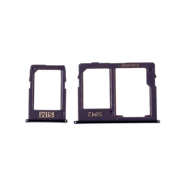 Samsung Galaxy J6 Plus Sim Kart Tepsisi + Hafıza Kartı Yuvası - 11