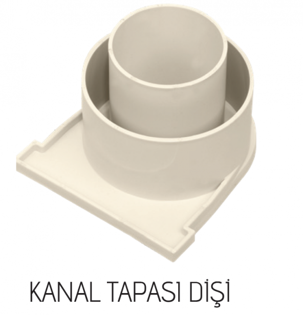 130x145x1000mm Drenaj Kanalı / Plastik Izgara + Oluk + Tapa - 2