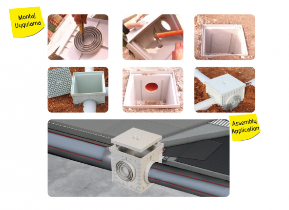 55x55 Rögar Kutusu + Izgaralı Kapak - 3