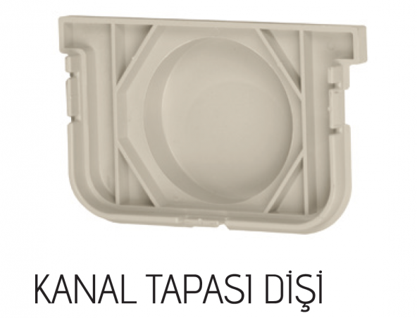 130x95x1000mm Drenaj Kanalı / Plastik Izgara + Oluk + Tapa - 2