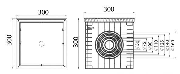 30x30 Rögar Kutusu + Düz Kapak - 2