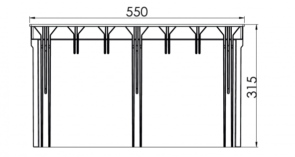 55x55 Modüler Menhol Yükseltici - 2