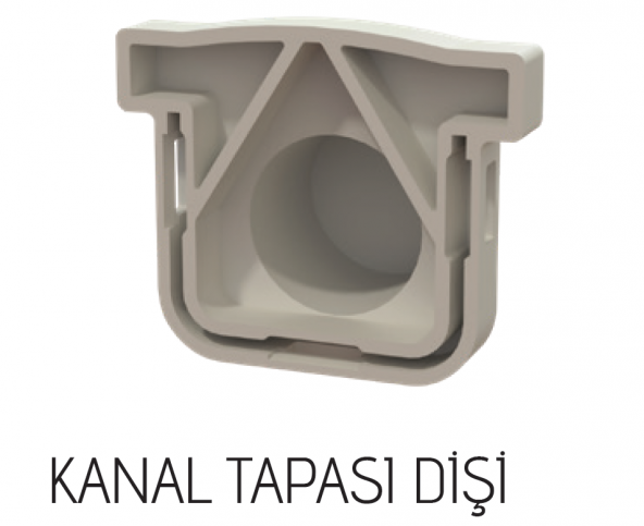 150x100x500mm Drenaj Kanalı / Plastik Izgara + Oluk + Tapa - 2