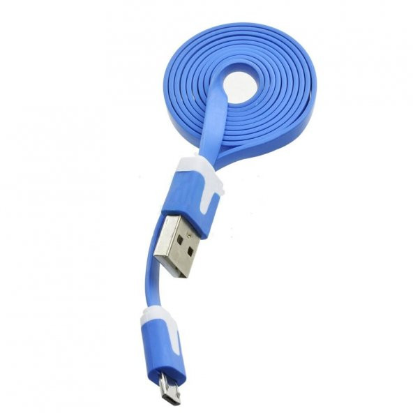 1m Micro Usb Kablo Mavi 1 metre 480 Mbps USB 2.0 Hot Swap