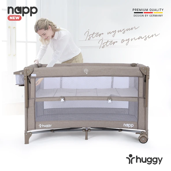 Huggy Napp 6 In 1 Anne Yani Park Yatak Oyun Parkı+Yatak - 7