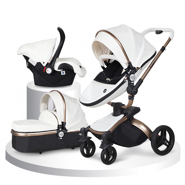 Huggy Egg 6 İn 1 Travel Sistem Bebek Arabası - 12