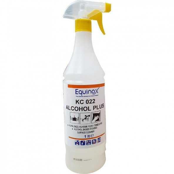 EQUİNOX ALKOL BAZLI HİJYENİK YÜZEY TEMİZLEYİCİ 1000 ML KC 022E