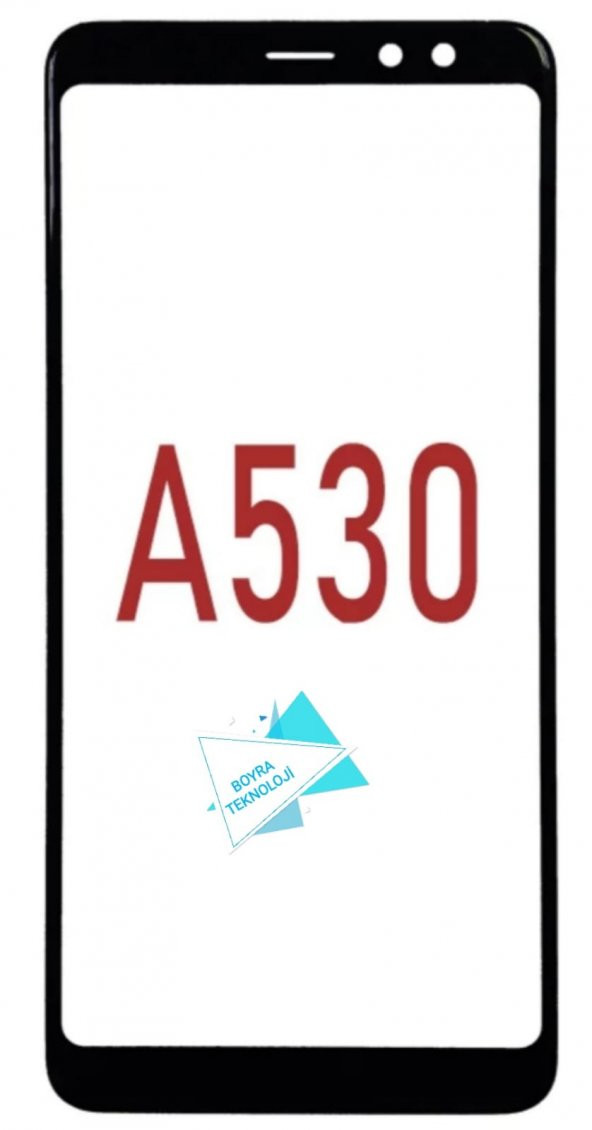 Samsung Galaxy A8 2018 Okalı Dokunmatik Ön Cam A530 (EKRAN DEĞİLDİR) - 4